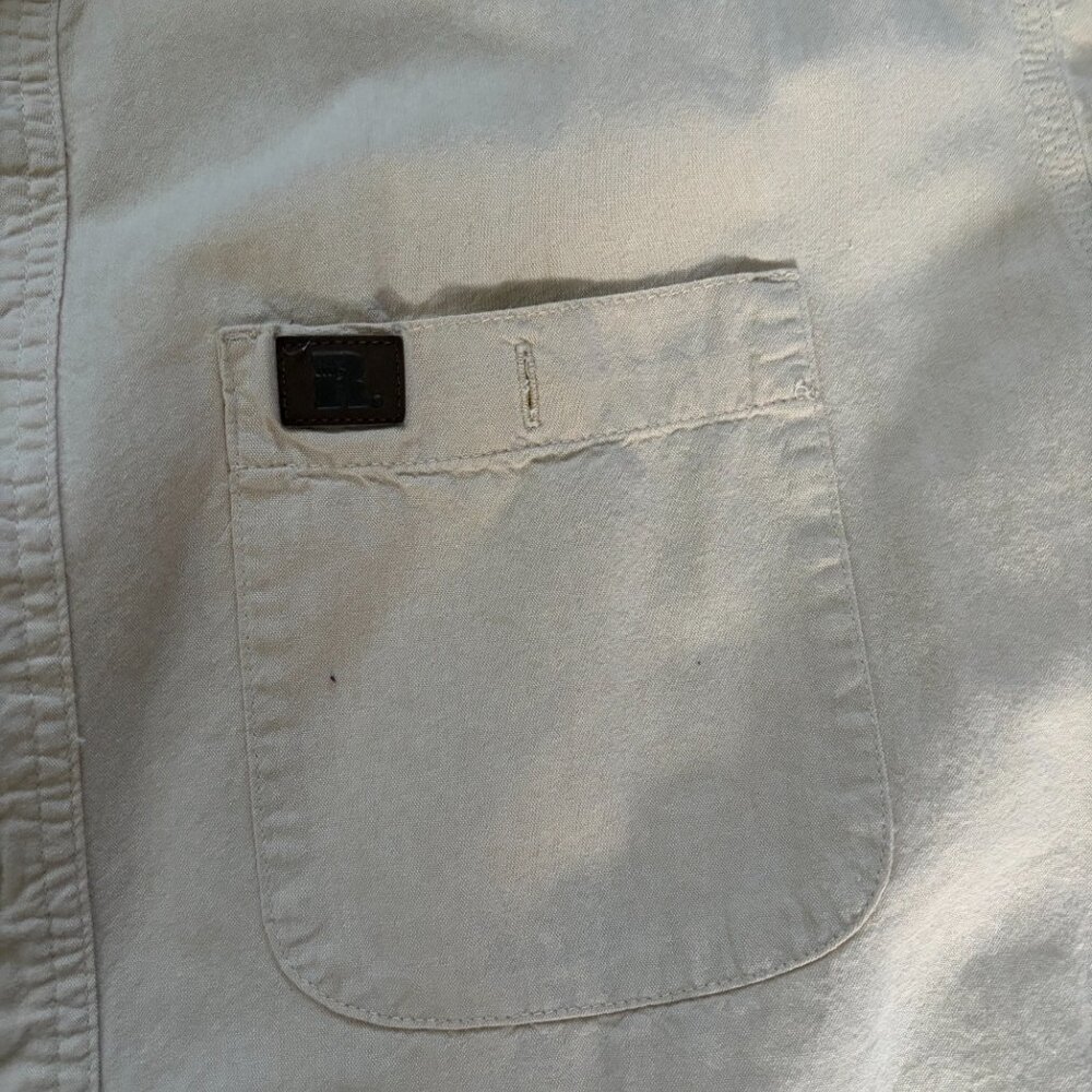 Men's Tan Wrangler Riggs Workwear Short Sleeve Shirt Size XL - Picture 4 of 5